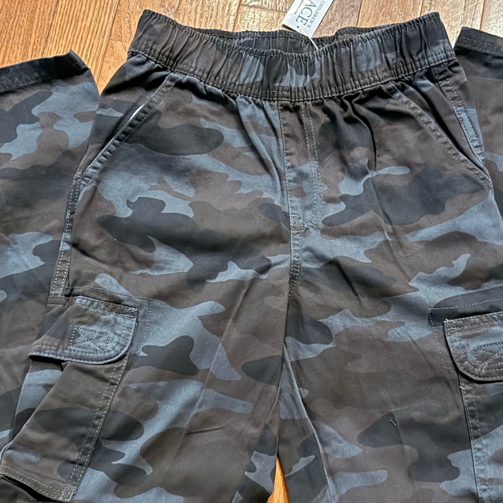 Children’s Place Boys Sz 10 Twill Camouflage Cargo Pants, NWT